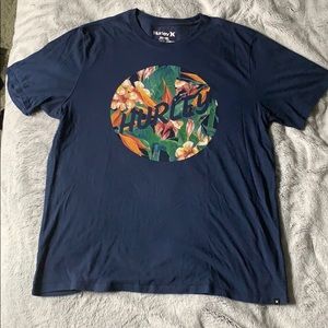 Blue Hurley Nike Dri-Fit Short Sleeve T-Shirt